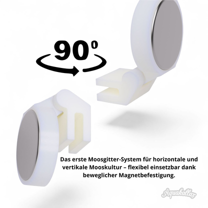 Aquakallax Moosgitter Magnetbefestigung